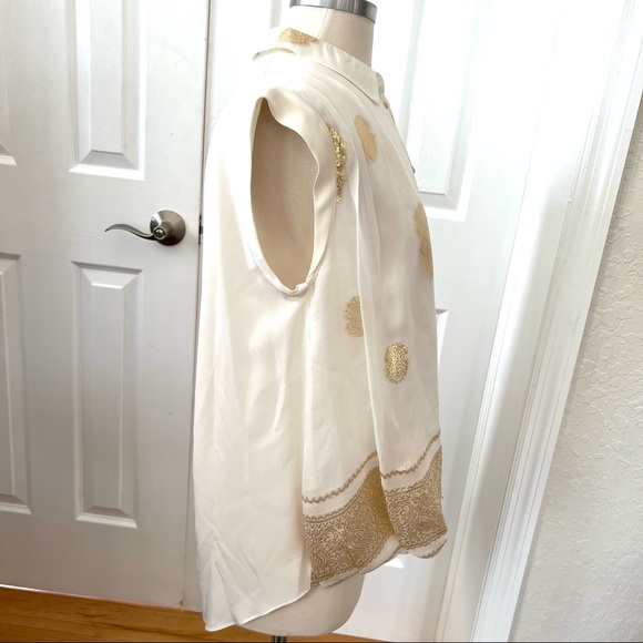 Elizabeth & James Gold Gilded Henna Blouse - Picture 3 of 10